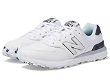 New Balance Damen 574 Greens V2 Golfschuh, Weiß/Blau, 43 EU