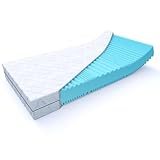 MSS e.K. Aqua Deluxe - 7 Zonen Wellness Kaltschaummatratze - 90 x 200 x 16 cm (Kernhöhe...