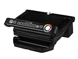 Tefal OptiGrill Kontaktgrill, 6 Programme, Garstufenanzeige, Abnehmbare Platten, Manueller...