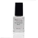 Stampinglack Weiss 5ml Stamping Lack Nagellack Nail Polish RM Beautynails