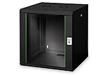 DIGITUS Netzwerk-Schrank 19 zoll 12 HE - Wandmontage - 600 mm Tiefe - Traglast...