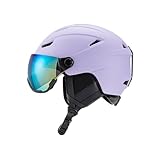 rockible Skihelm, Skateboard-Helm, Lila, Schutzausrüstung, Schneehelm, Schnee-Skihelm, 59...
