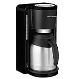 Rowenta CT3818 Filterkaffeemaschine Adagio Milano, Edelstahl- Thermokanne, 10-15...