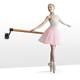 Klarfit Barre Mur - Ballettstange, Wandmontage, platzsparend: SmartSpace Concept| 110 cm...