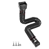 Chnegral Teleskop-Regenwasser-Drainagerohr, Garten-Drainage-Verlängerungsrohr für Den...