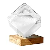 Großes Wetterglas Würfel, elegante Dekoration für Zuhause und Büro,...