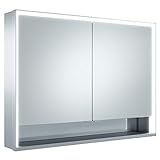 KEUCO Spiegel-Schrank mit Variabler LED-Beleuchtung, Badezimmer-Spiegelschrank, mit...
