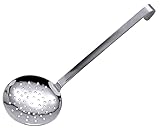Contacto Edelstahl Schaumlöffel flach 6 cm fugenlos mit kurzem Stiel