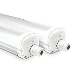 HOFTRONIC - 2er Pack LED Feuchtraumleuchte 150cm IP65-48W 5760 Lumen - 6500K...