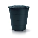 Kreher® XXL Regentonne 'Smooth' 510L mit Deckel und Standfuß (optional). Aus...