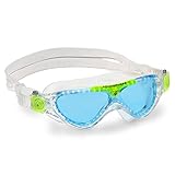 Aqua Sphere Vista Junior Schwimmen Maske/Brille Transparent & Hellgrün - blaue Linse
