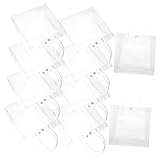 IWOWHERO 10 Stück Wiederverwendbare Transparente Geschenktüten Kleine Einkaufstaschen...
