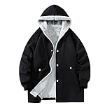 Hooded Jacket Fleece Jacket Herren Woolrich Jacke Herren Lässiger Taschenmantel Lamm...