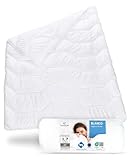 Sommerdecke 135x200 BLANCO | Luftige Schlaf-Decke mit Feuchtigkeitsmanagement &...