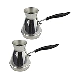 Gralara Kaffeemaschine Topf für Zuhause Türkischer Kaffee Tragbarer Topf Kaffeemaschine...