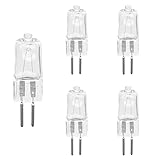 DLEDMOP 5 STÜCKE G6.35 Glühbirne 1,57 Zoll 35W 50W 75W 100W 120V Klare Halogenlampen T4...