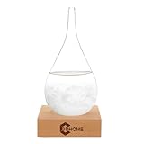3DHOME Sturmglas, Mode Kreative Wassertropfen Glas Barometer, Wettervorhersage Flasche,...