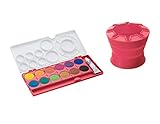 LAMY aquaplus Set aus 1x Deckfarbkasten 12 Farben inkl. Deckweiß und 1x faltbarem...