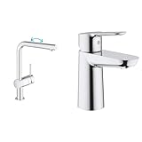GROHE Minta - Einhand- Küchenarmatur & BauEdge | Badarmatur- Einhand-Waschtischbatterie,...