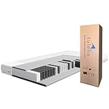 TULENA NOX Taschenfederkern Matratze 90x200 Federkernmatratze H1 + H2 Basic 18cm hoch...
