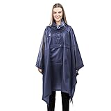 Navaris Regenponcho Fahrradponcho Regencape - Poncho für Fahrrad Regen -...