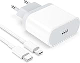 iPhone Schnelladegerät, 20W USB C Ladegerät mit Ladekabel, Schnellladekabel mit...