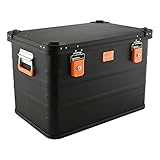 Alubox Alukiste abschließbar E78B - Premium Aluminium Lagerbox 78 Liter -...