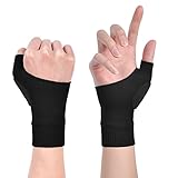 ACWOO Arthritis Kompressionshandschuhe, fingerloser Handschuh mit Gel, Stabilisierende...
