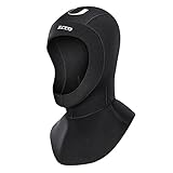 ZCCO Taucherhaube aus 5 mm Neopren für Wassersportarten. Langlebig, dehnbar und Thermisch...