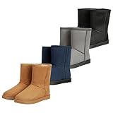 RL24 - Allwetterstiefel Yukon | Schlupfstiefel für Damen & Kinder | gefütterte...