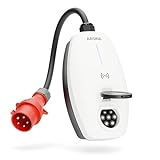 ABSINA Mobile Wallbox 11kW 16A mit App Steuerung - Wallbox mit CEE Stecker, RFID &...