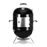 Räucherofen, Smoker, Räuchertonne, 64,5*47,5*90 cm, inkl. Wasserschale, 2 Grillrost（φ...