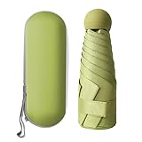 Jodsen Regenschirm Taschenschirm,6 Rippen Faltbarer Reiseschirm Taschenschirm Sturmfest...