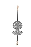 CBE BACKFORM A HERZWAFFELN NOIX- WAFFELEISEN ÜBER DIE FEU- GERÄT NUSSMAKER...