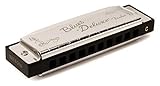 Fender Blues Deluxe Mundharmonika, Hochwertige Blues Harp mit warmem Sound, Perfekt für...
