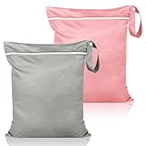 2 Stück Nassbeutel,Wasserdicht Wäschesack,Wiederverwendbare Nasstasche Reise...