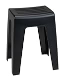 WENKO Badhocker Kumba, hochwertiger Hocker in modernem Design aus Kunststoff in...