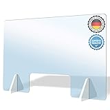 AtHaus® Spuckschutz Premium Quality Schutzscheibe aus Acrylglas 70 x 60 (BxH)...