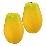 Luxshiny 2 Stück Künstliche Papaya Dekorationen Realistische Simulationsfrüchte für...