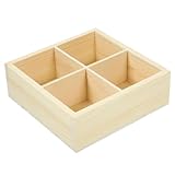 Homoyoyo Holz Planter Tray mit Fächern Multifunktionaler Pflanzenhalter und...