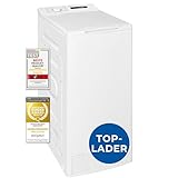 Exquisit Toplader Waschmaschine, 7,5kg Füllmenge, Waschmaschine schmal, Energieklasse A,...
