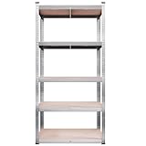 Tronitechnik® Schwerlastregal, Lagerregal, 40 x 90 x 180 cm, Regal mit Stahlgestell,...