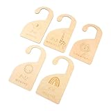 SOLUSTRE 5 Stück Holz Kleiderschrank Teiler Kleidergrößentrenner Neugeborene Jahr...