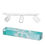 Philips Idris LED 3er Spotleuchte, ideal geeignet für das Badezimmer, GU10 Lampe nicht...