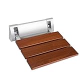 DREANNI Wandmontierter Klappbarer Hocker Bad Dusche Bank Ersatz Schuhablage Massivholz...
