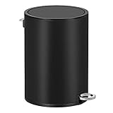 SONGMICS Kosmetikeimer 3 Liter, Bad Mülleimer, kleiner Mülleimer mit Deckel, Softclose,...