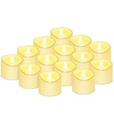 Led Kerzen Flackernde Flamme Teelicht, Led Rauchlose Kerzenlampe Elektrische Tee Lampen...