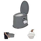 LEADZM Campingtoilette Tragbare Reisetoilette Mobile Abnehmbar Toilette für...