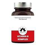 Vitamin B Komplex hochdosiert - Vollspektrum Vitamin B Tabletten optimal für Energie,...