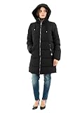 ONLY Damen Lange Puffer Jacke | Warmer Stepp Wintermantel mit Kapuze |...